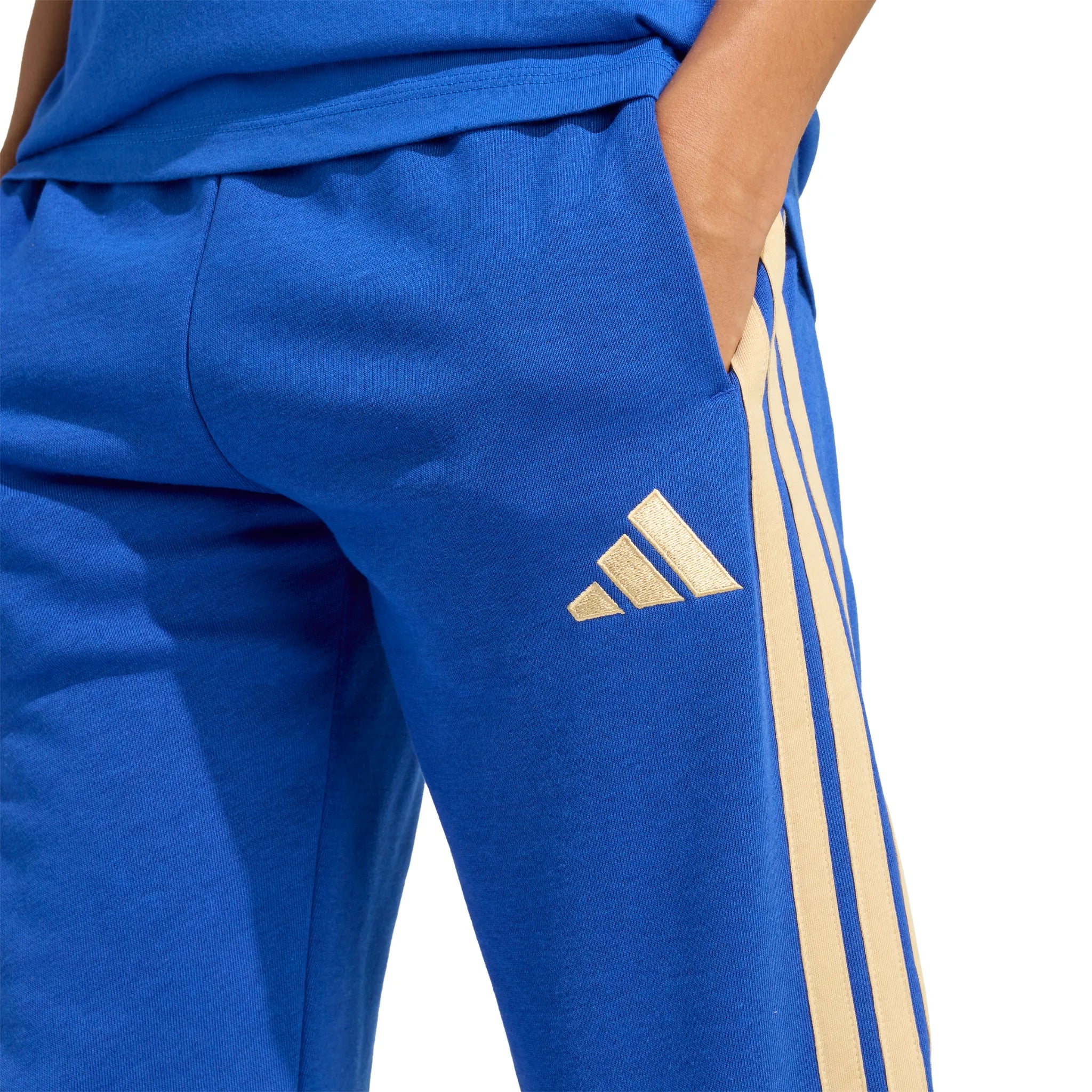 Italy FIGC DNA Junior Fleece Pants 2026/27 - Image 4