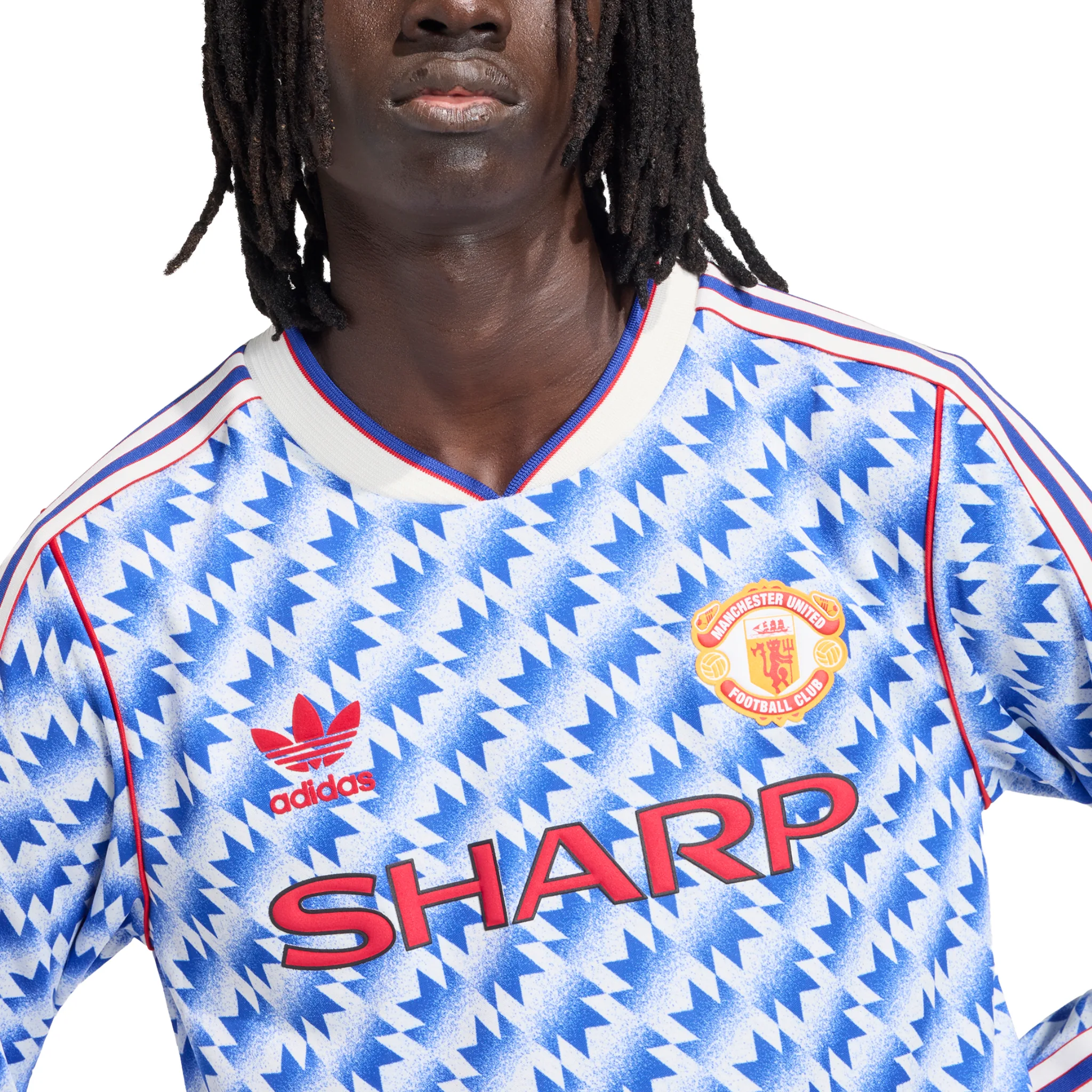 Manchester United FC 90 Away Long Sleeve Jersey - Image 3