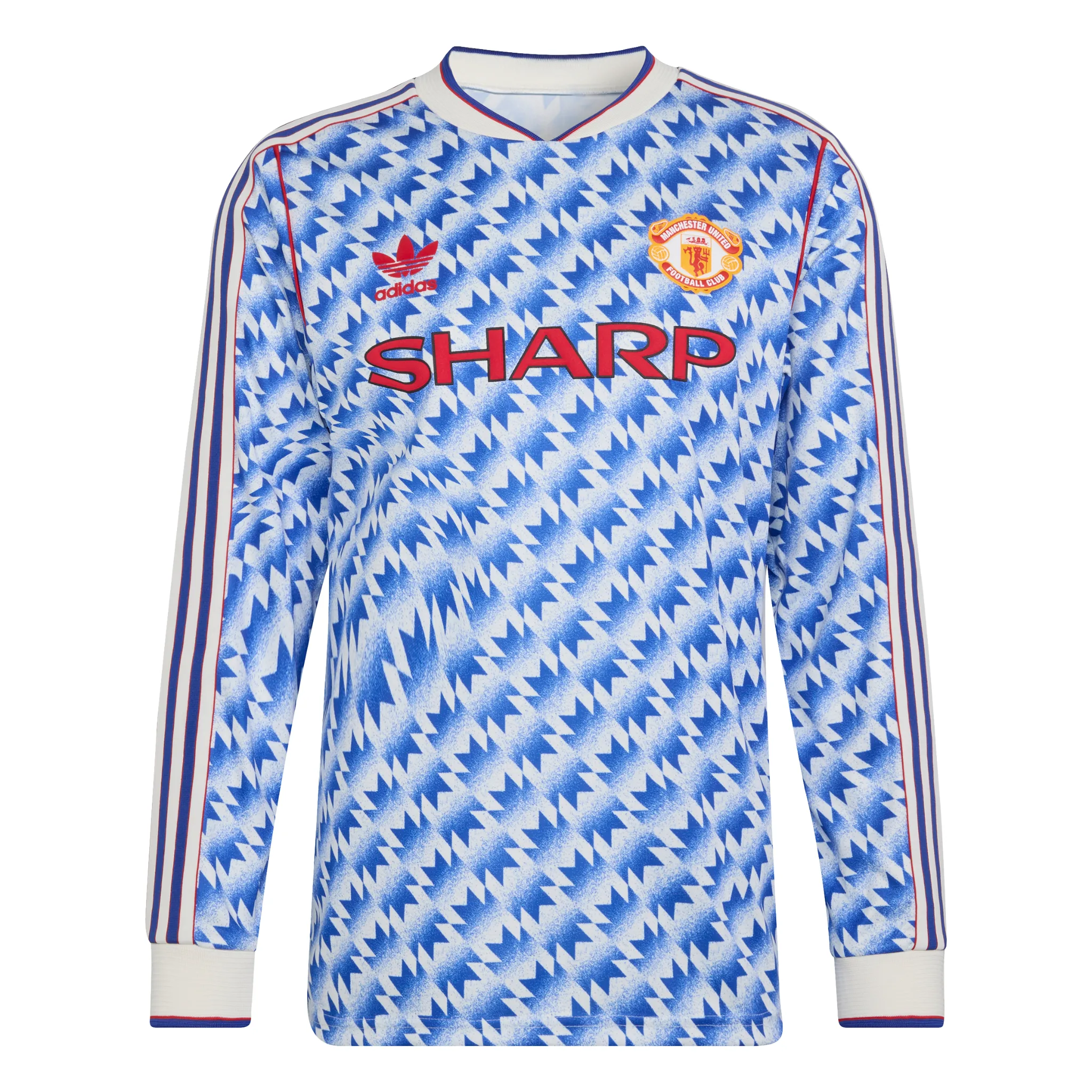 Manchester United FC 90 Away Long Sleeve Jersey - Image 5