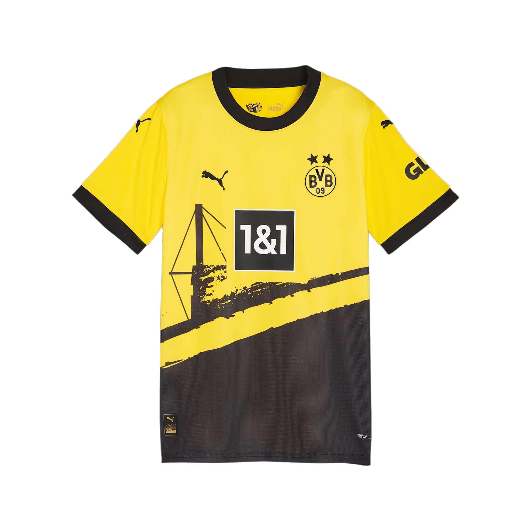 Borussia Dortmund BVB Junior Home Jersey 2023/24 - Image 3