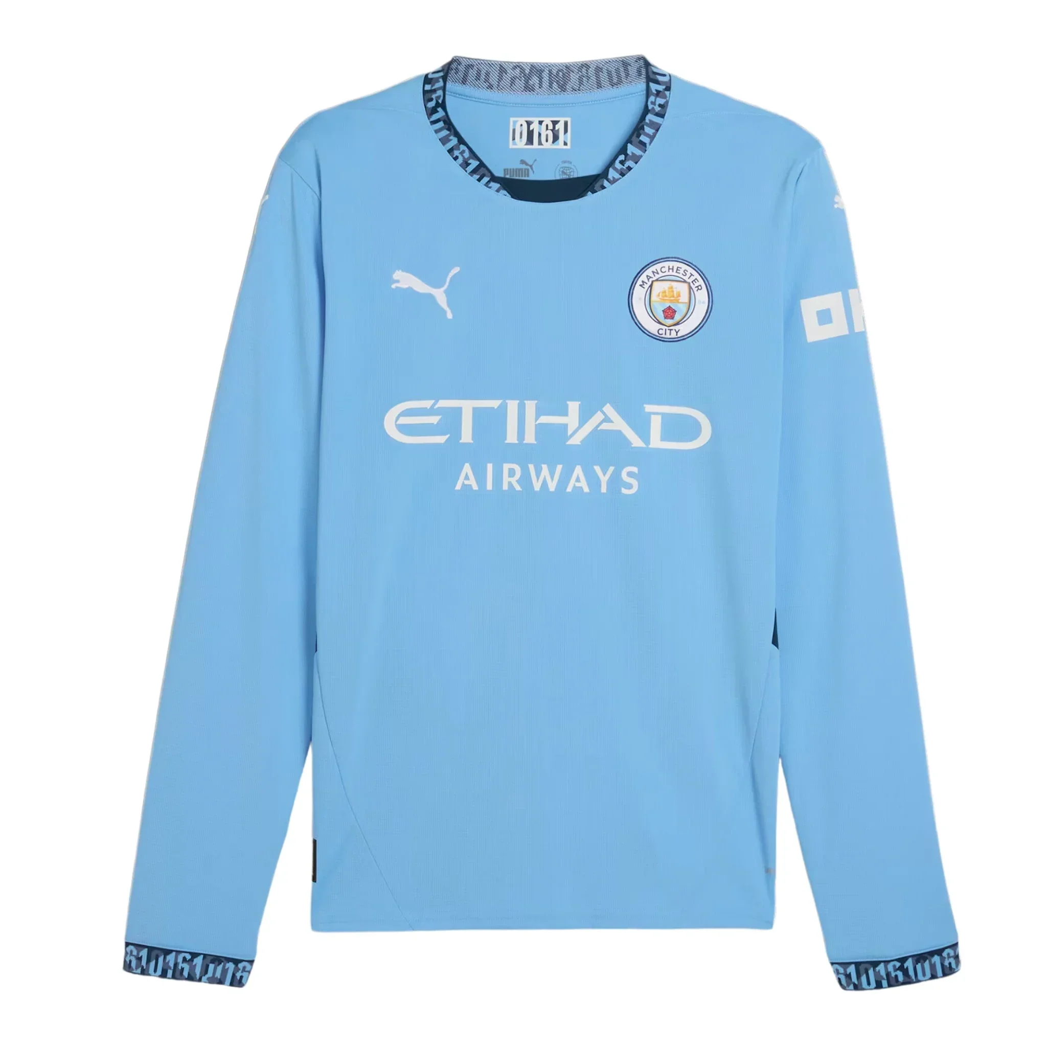 Manchester City FC Long Sleeve Home Jersey 2024/25 - Image 3