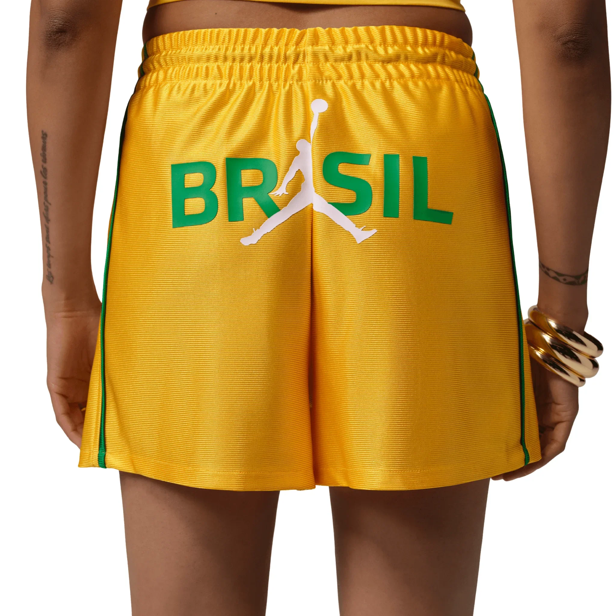 Brazil CBF Jordan Brooklyn Women Knit Shorts 2026/27 - Image 2