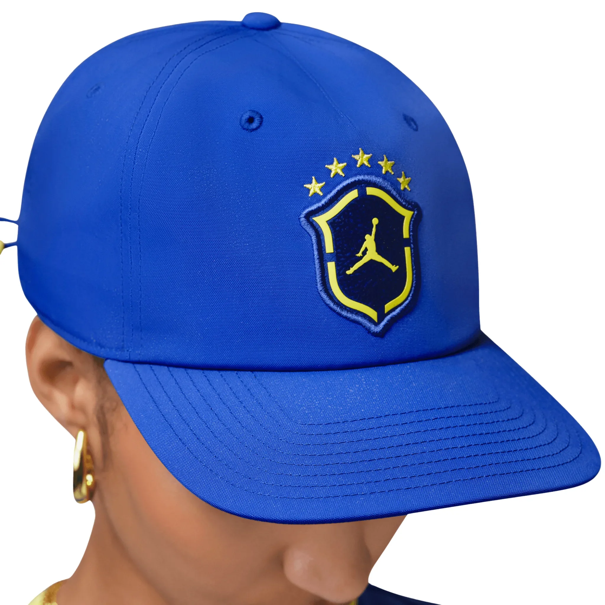 Brazil CBF Jordan Pro Unstructured Flat Bill Hat 2026/27 - Image 3