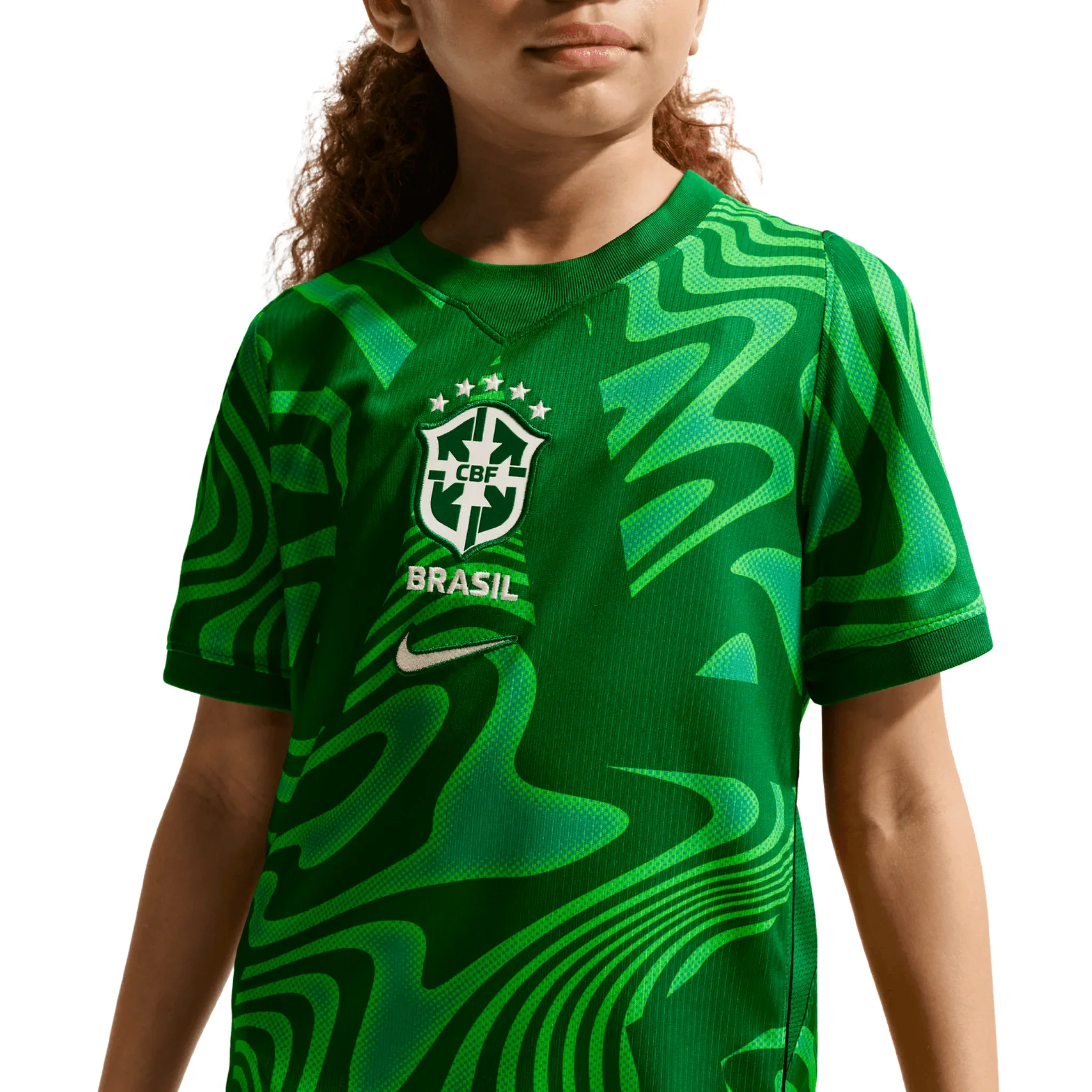 Brazil CBF Stadium Junior Short-Sleeve Goalkeeper Jersey 2026/27 - Image 3