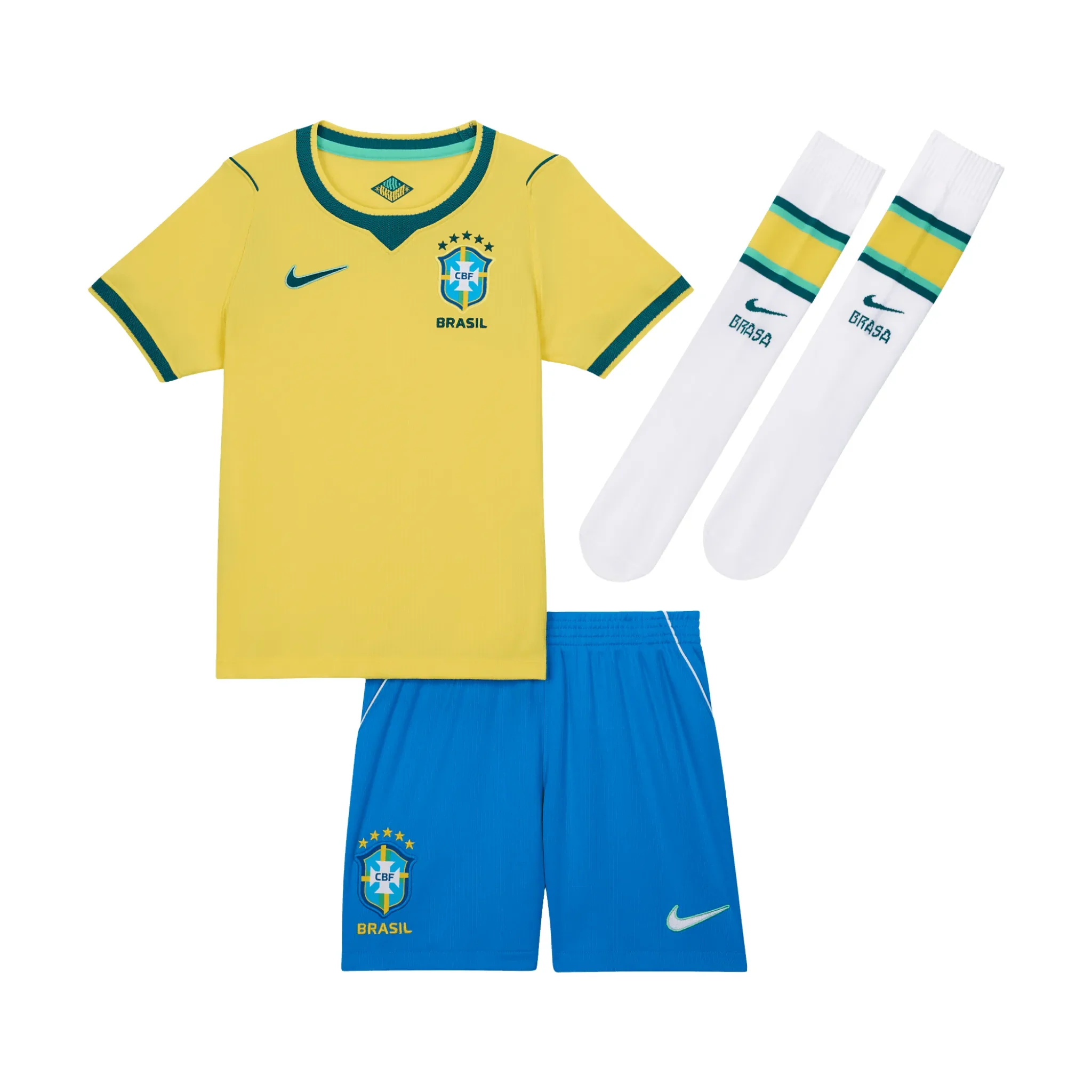 Brazil CBF Stadium Toddler Home 3-Piece Kit - Image 5
