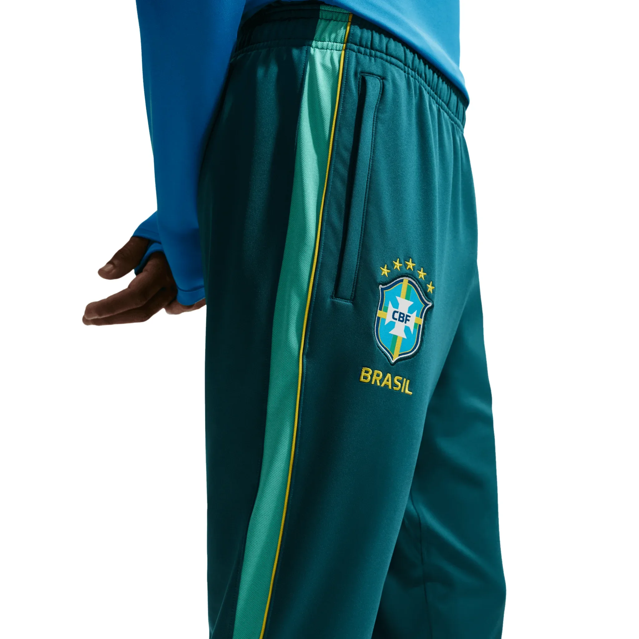 Brazil CBF Strike Dri-FIT Soccer Knit Pants 2026/27 - Image 4