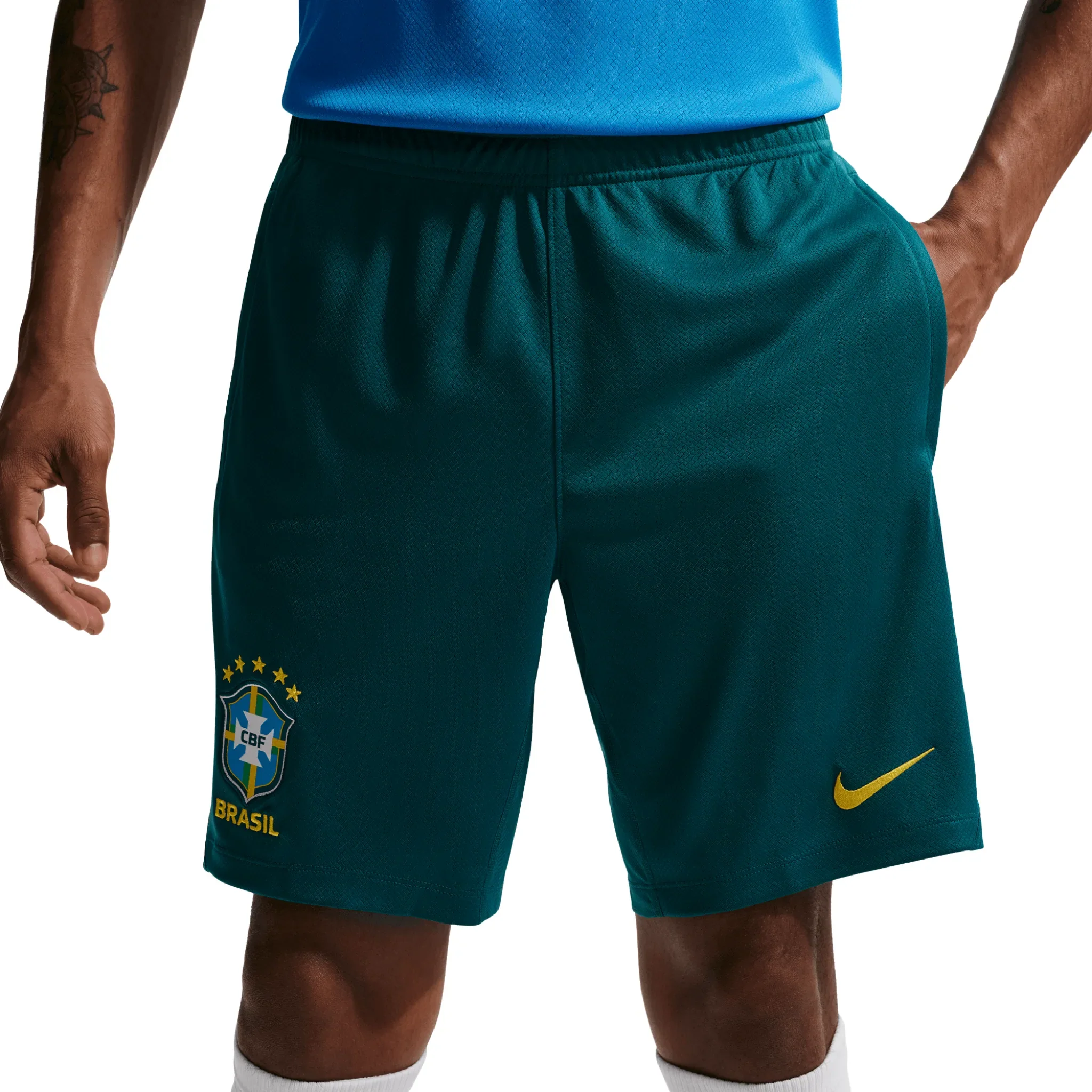Brazil CBF Strike Dri-FIT Soccer Knit Shorts 2026/27 - Image 3