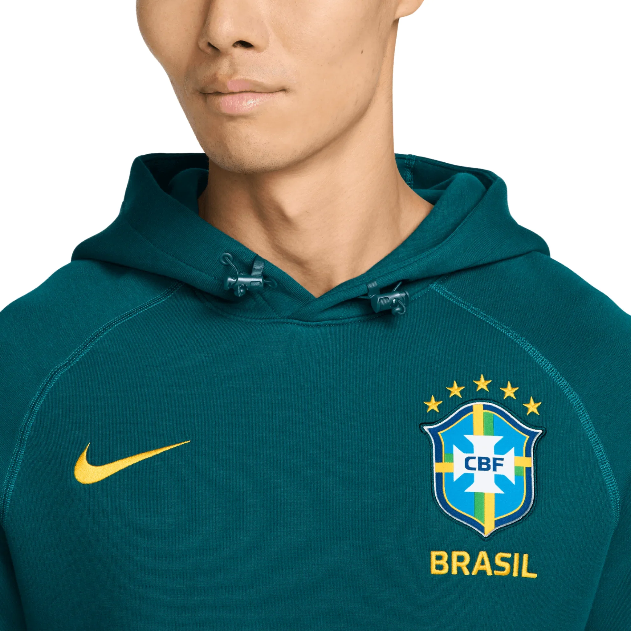 Brazil CBF Tech Fleece Pullover Hoodie 2026/27 - Image 3