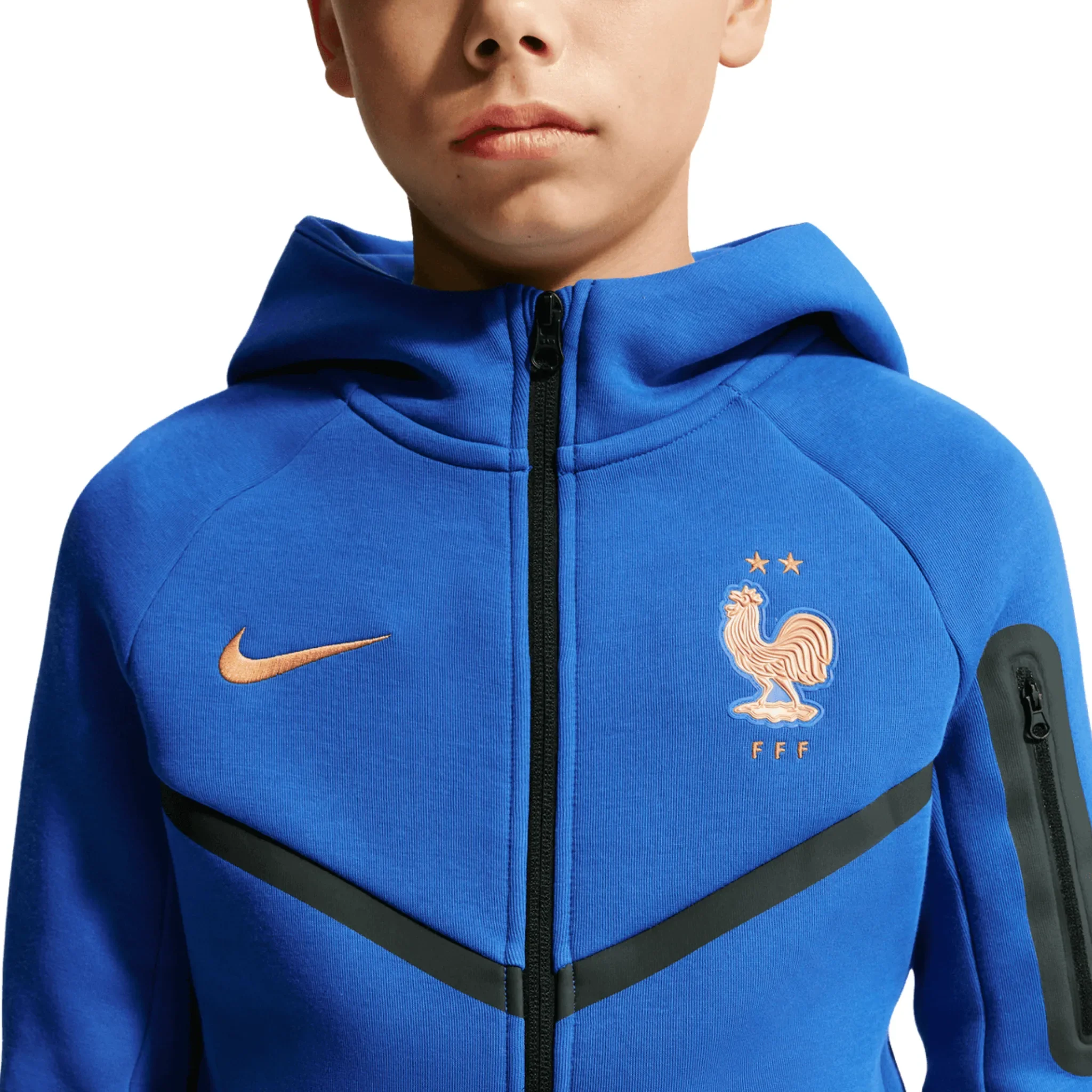 France FFF Tech Fleece Junior Full-Zip Hoodie 2026/27 - Image 3