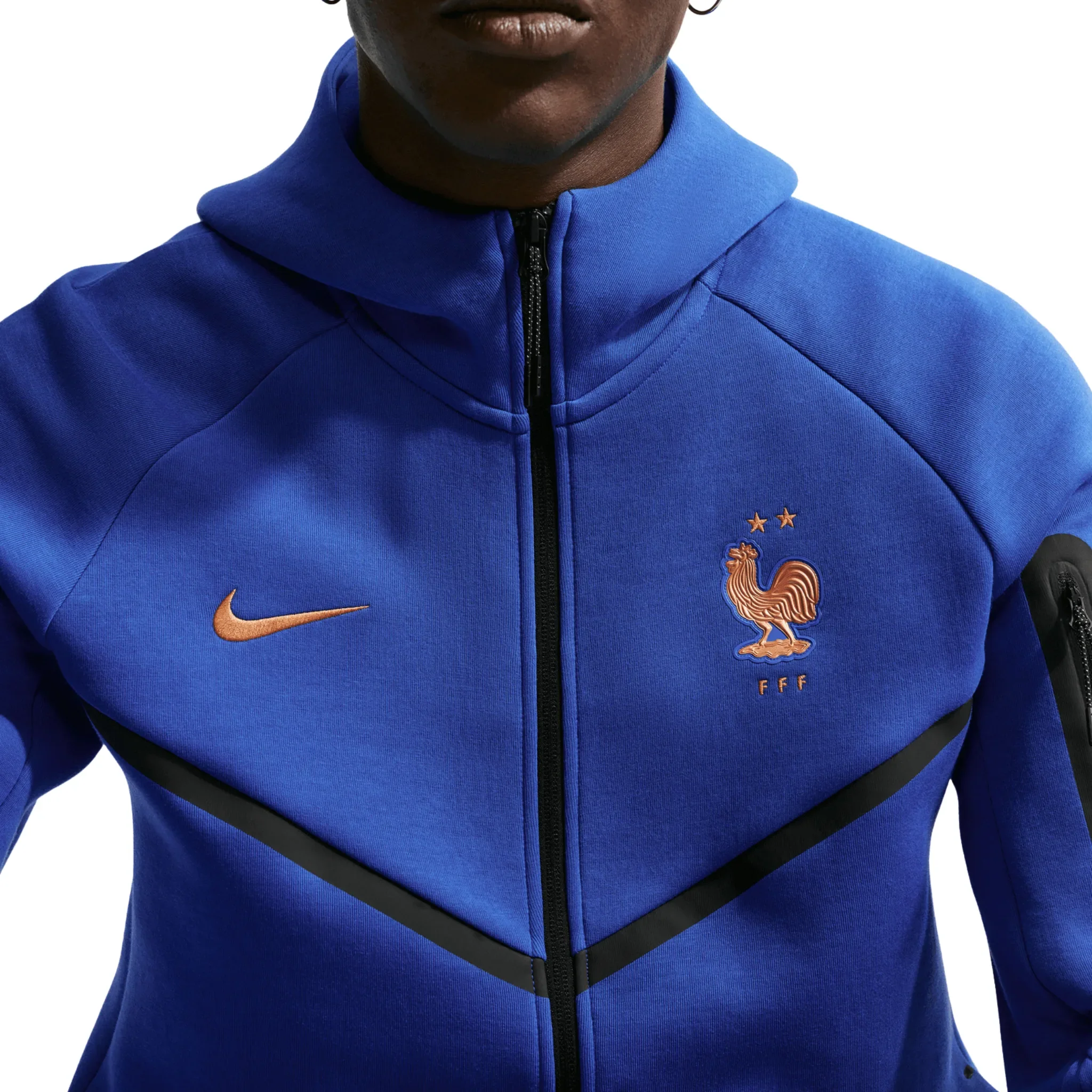 France FFF Tech Fleece Windrunner Full-Zip Hoodie 2026/27 - Image 3