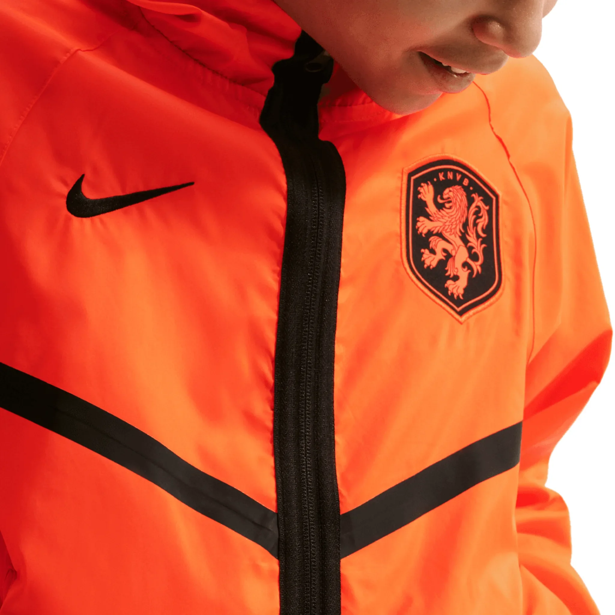 Netherlands KNVB Dri-FIT Soccer Junior Anthem Jacket 2026/27 - Image 3