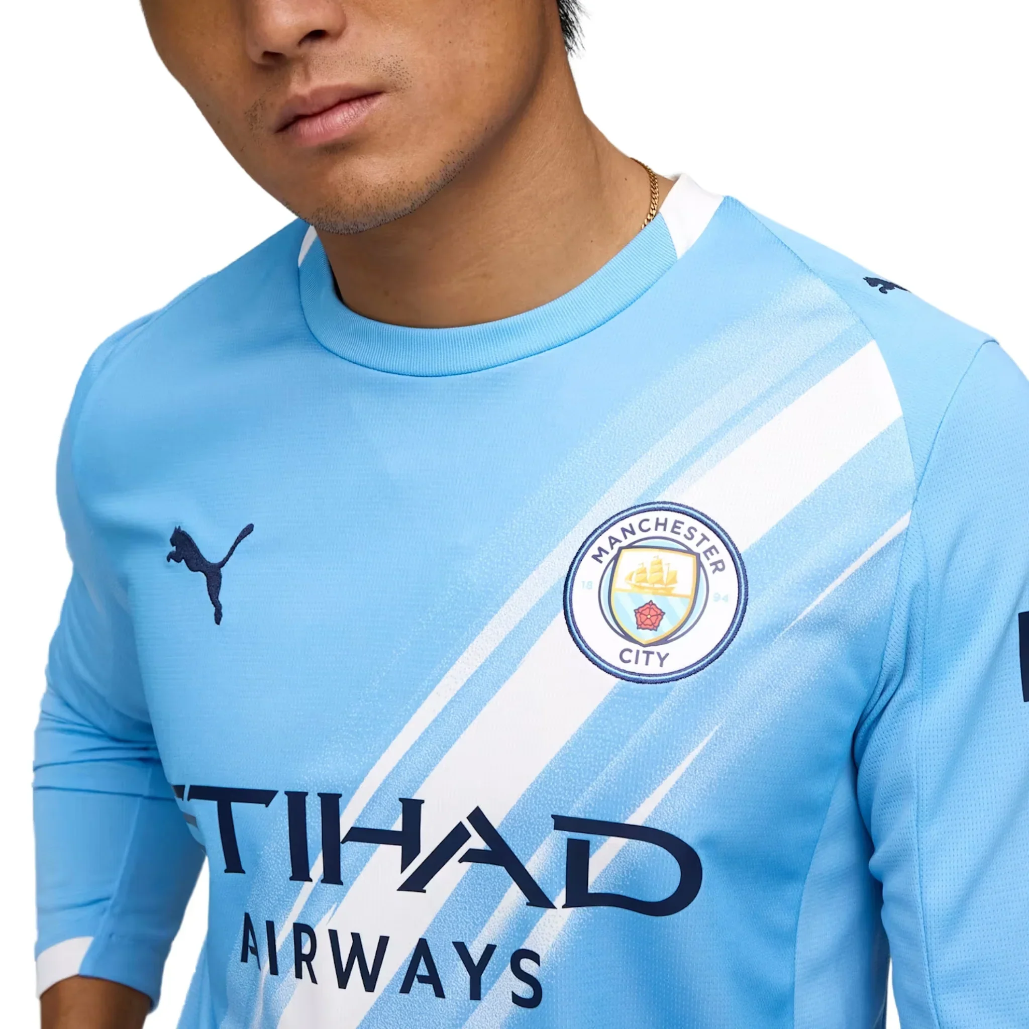 Manchester City FC Long Sleeve Home Jersey 2025/26 - Image 3