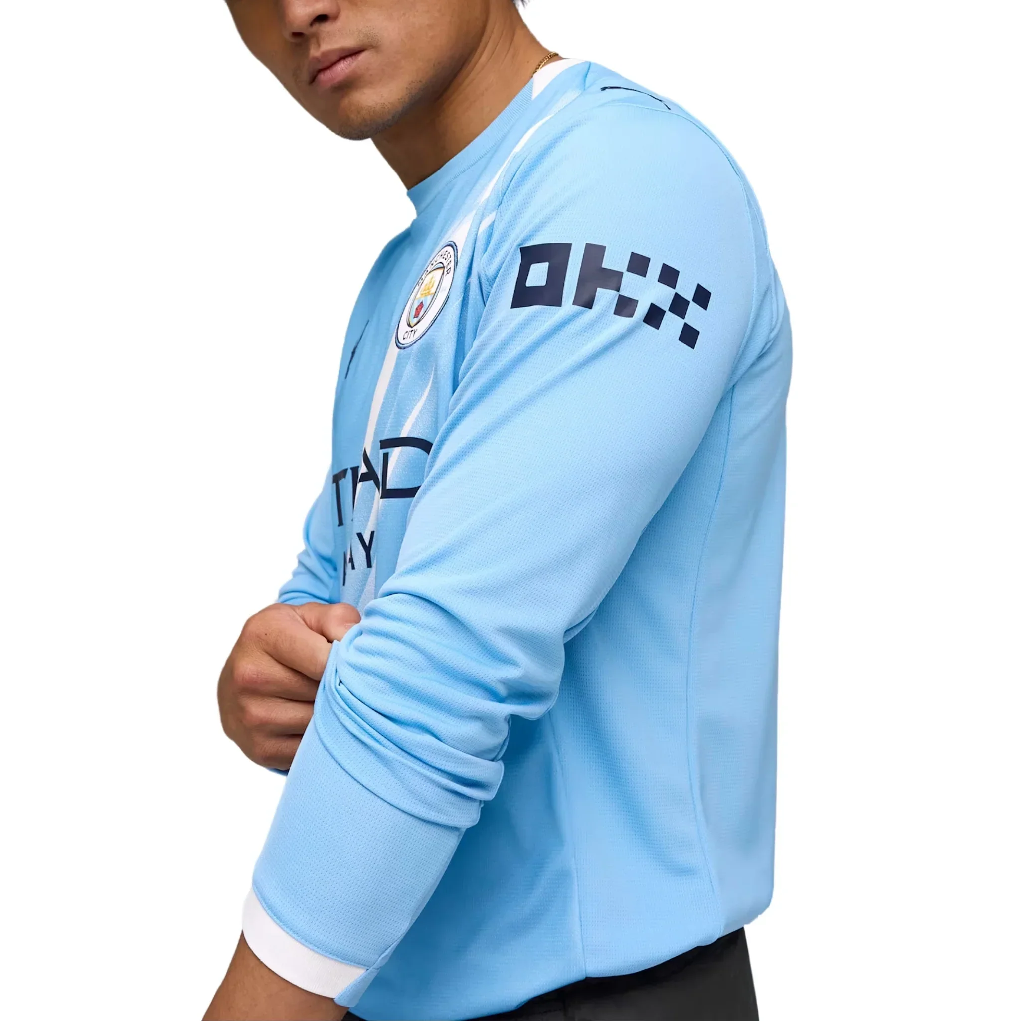 Manchester City FC Long Sleeve Home Jersey 2025/26 - Image 4