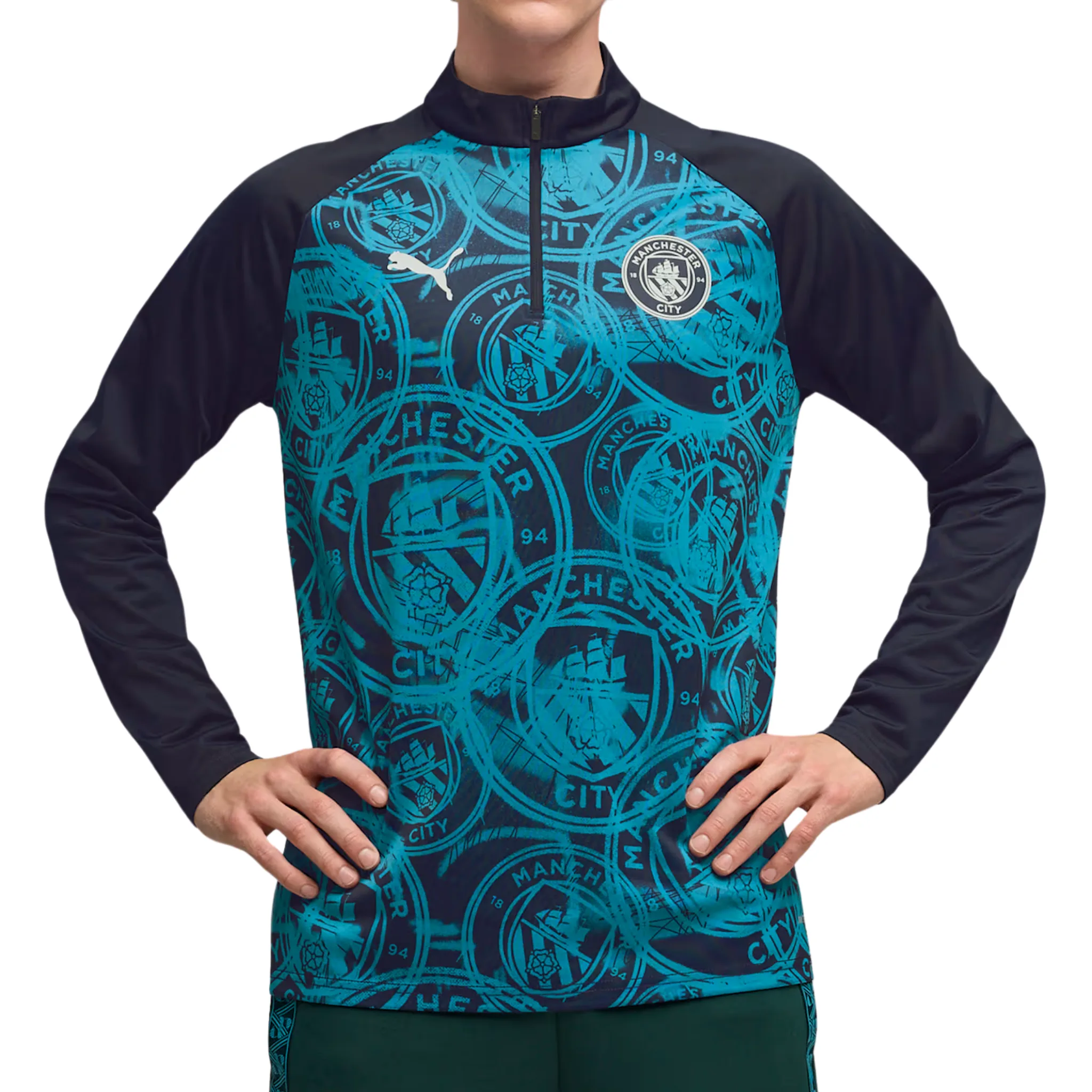 Manchester City FC Pre-Game 1/4 Zip Top 2025/26