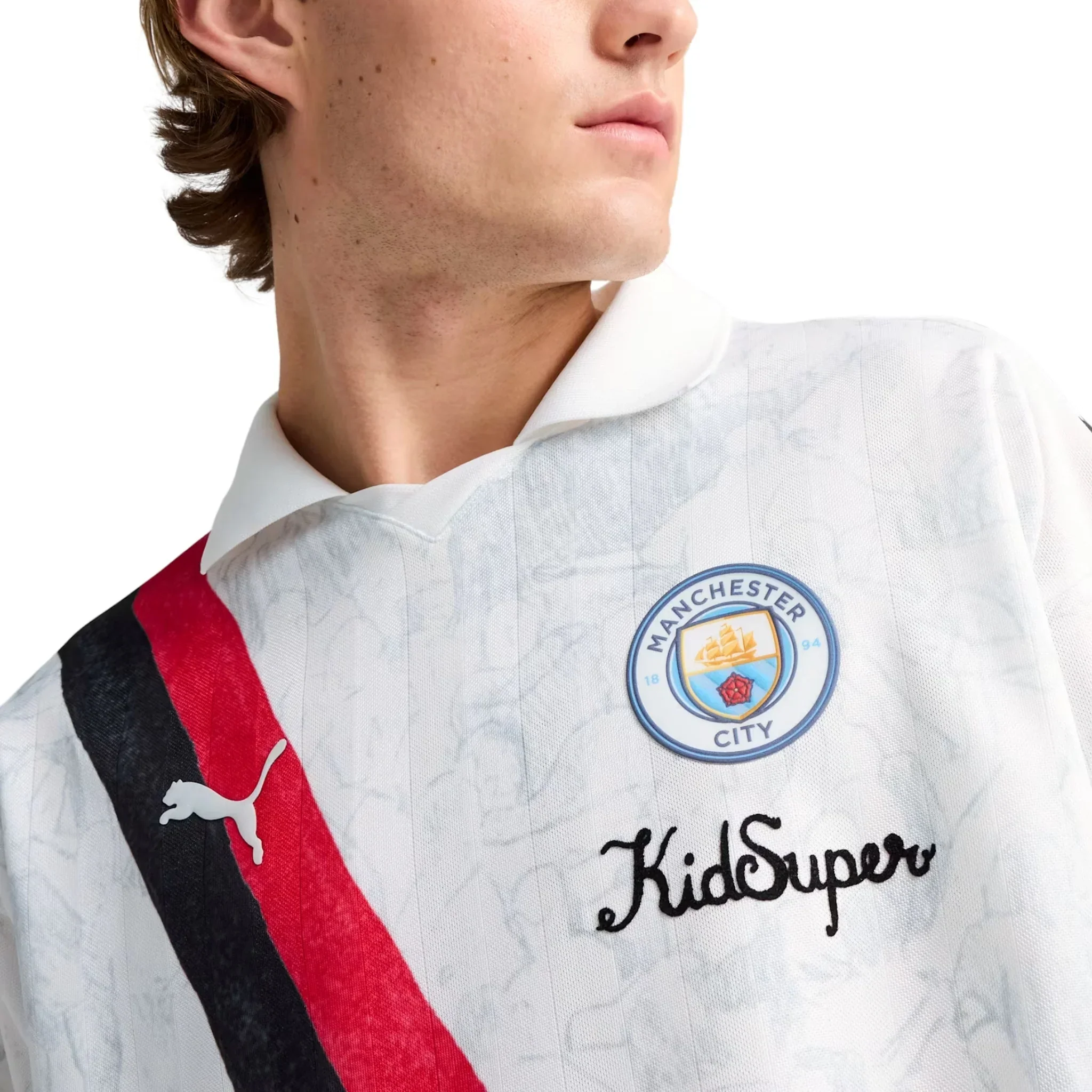Manchester City FC x KidSuper Long Sleeve Retro Jersey 2025/26 - Image 3