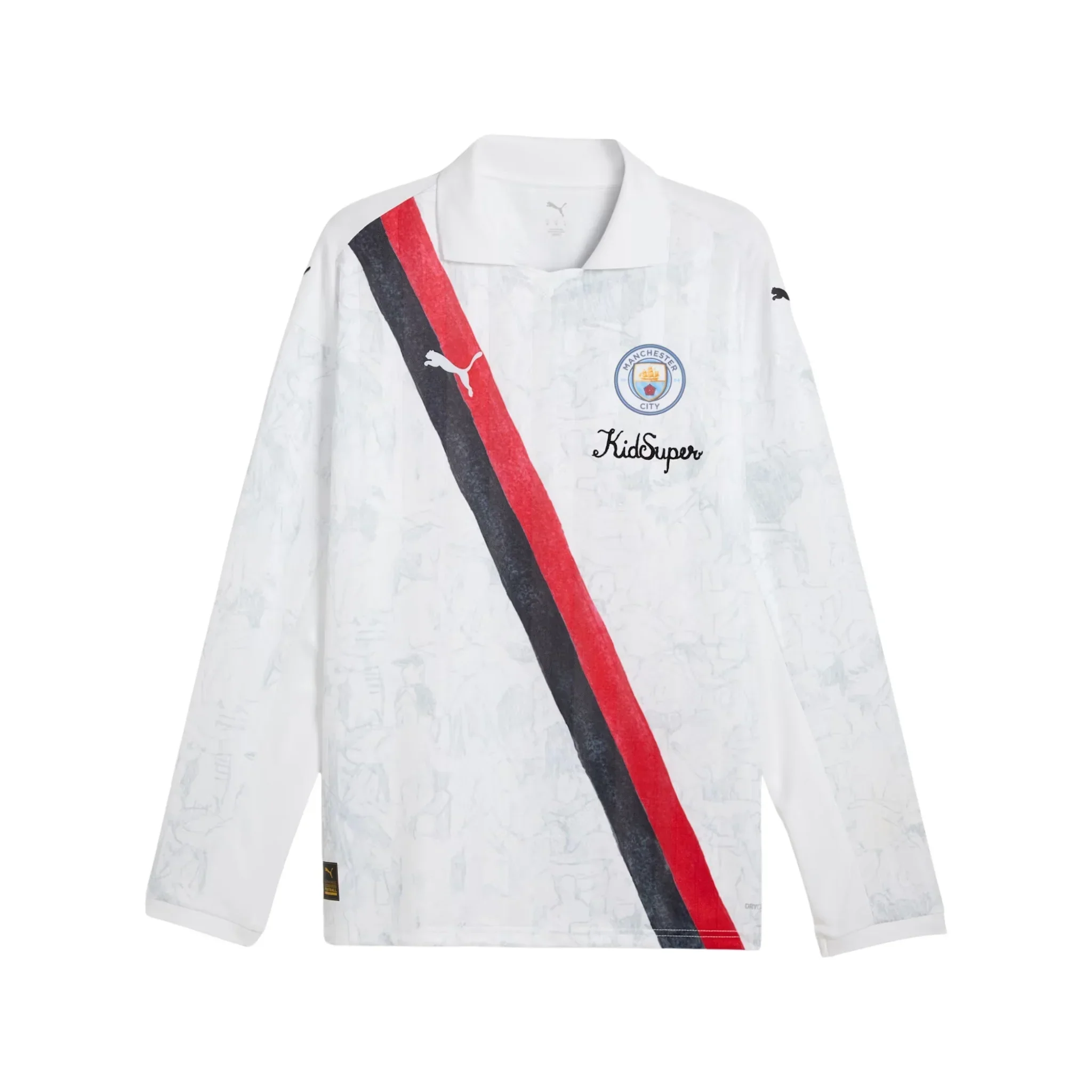 Manchester City FC x KidSuper Long Sleeve Retro Jersey 2025/26 - Image 5