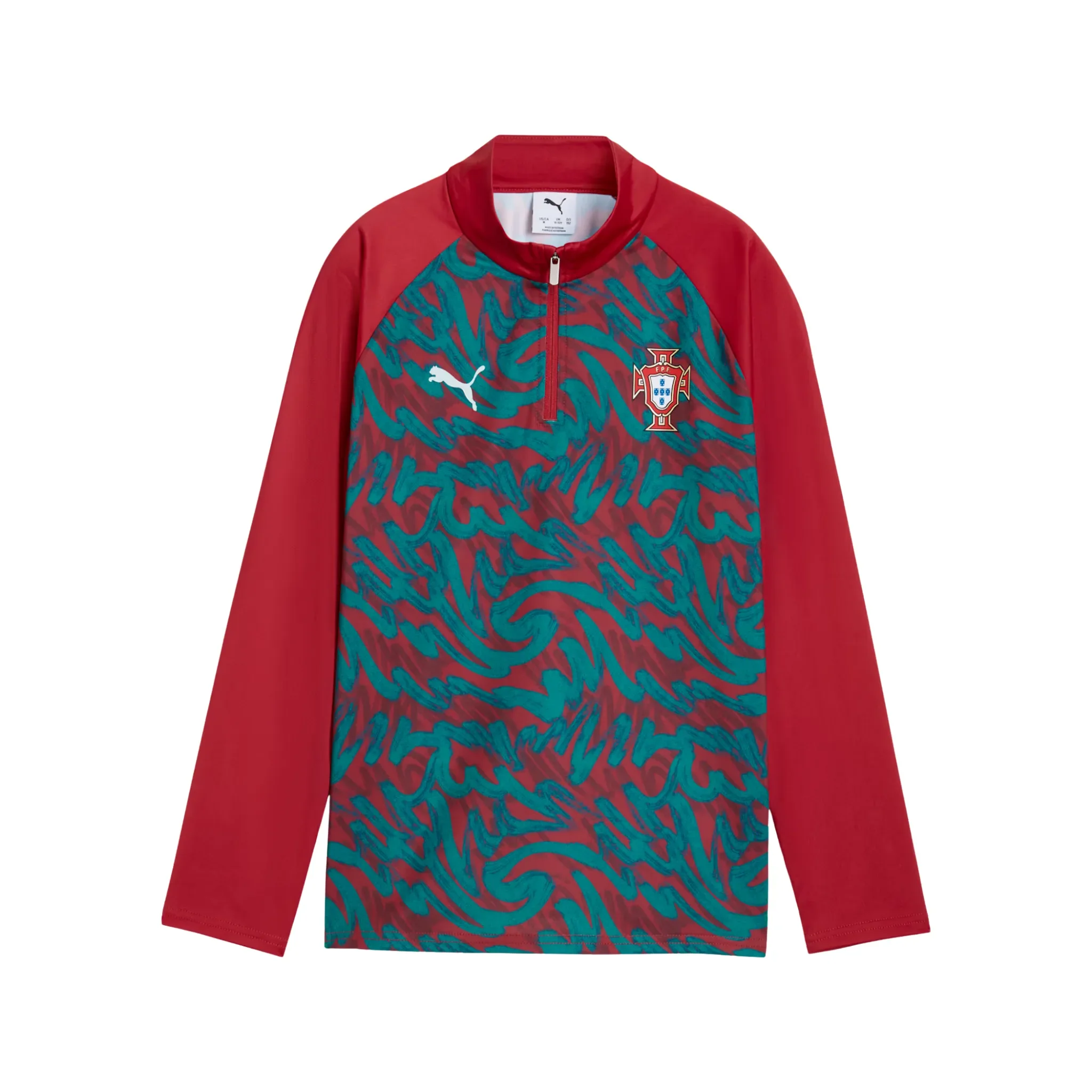 Portugal FPF Junior Pre-Game 1/4 Zip Top 2026/27 - Image 3