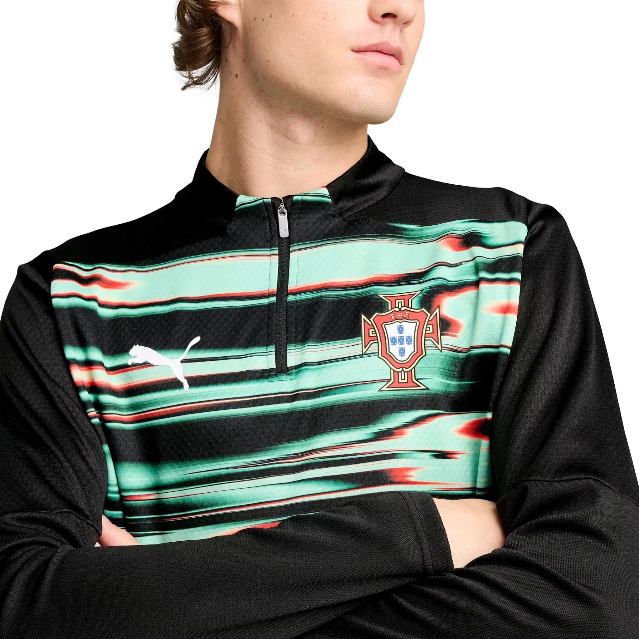 Portugal FPF Pre-Match 1/4 Zip Top 2025 - Image 3