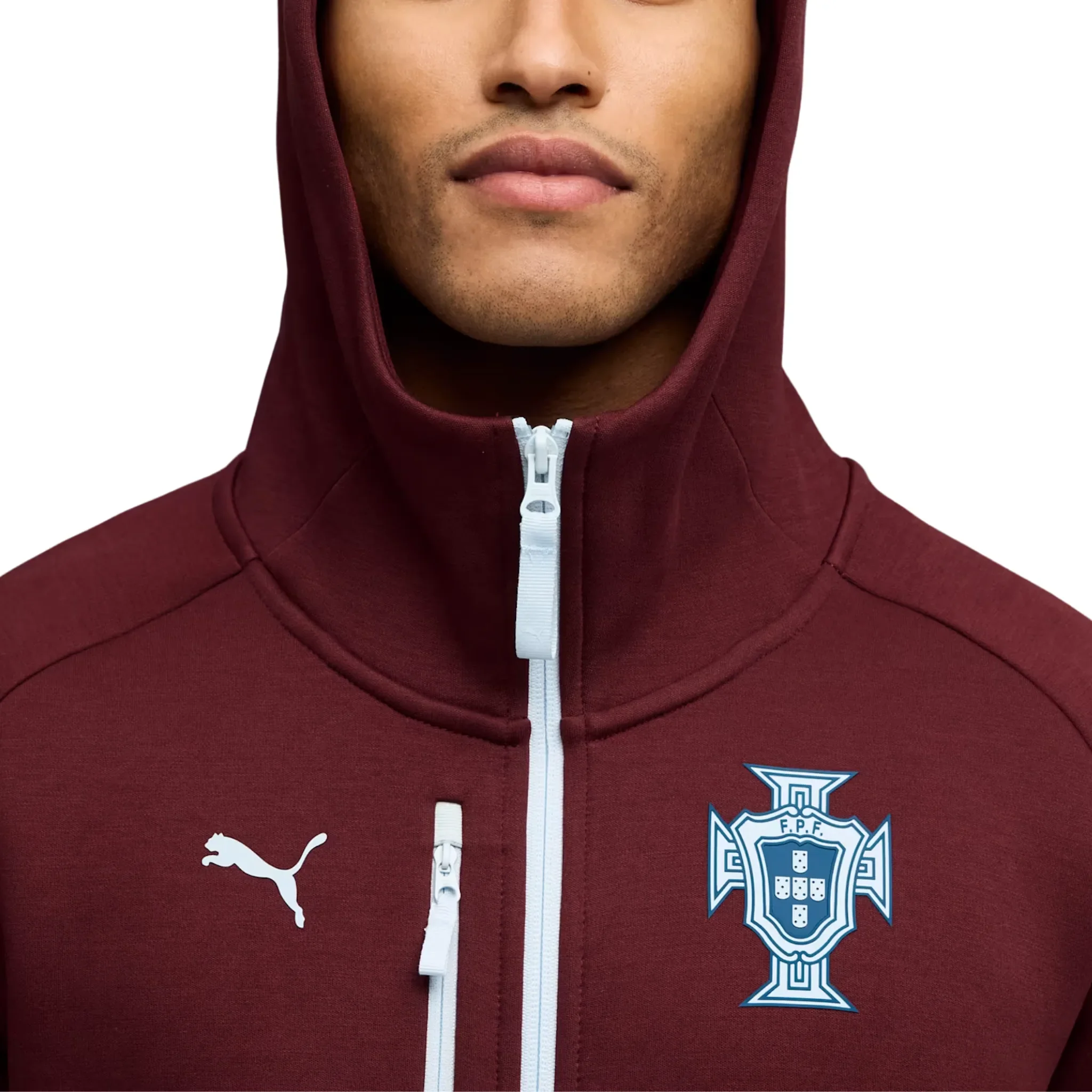 Portugal FPF Pumatech Full-Zip Hoodie 2026/27 - Image 3