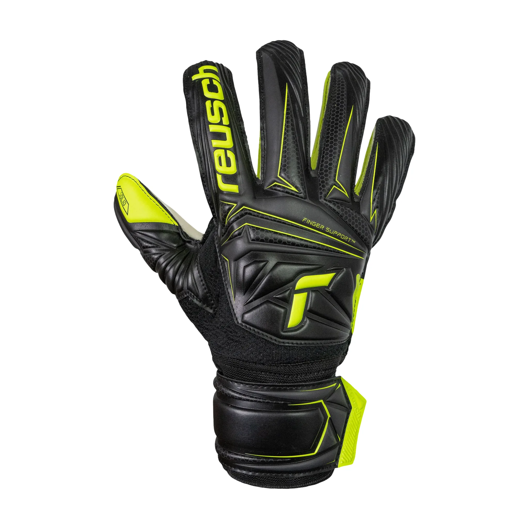 Attrakt Solid Finger Support Goalkeeper Gloves - Image 2