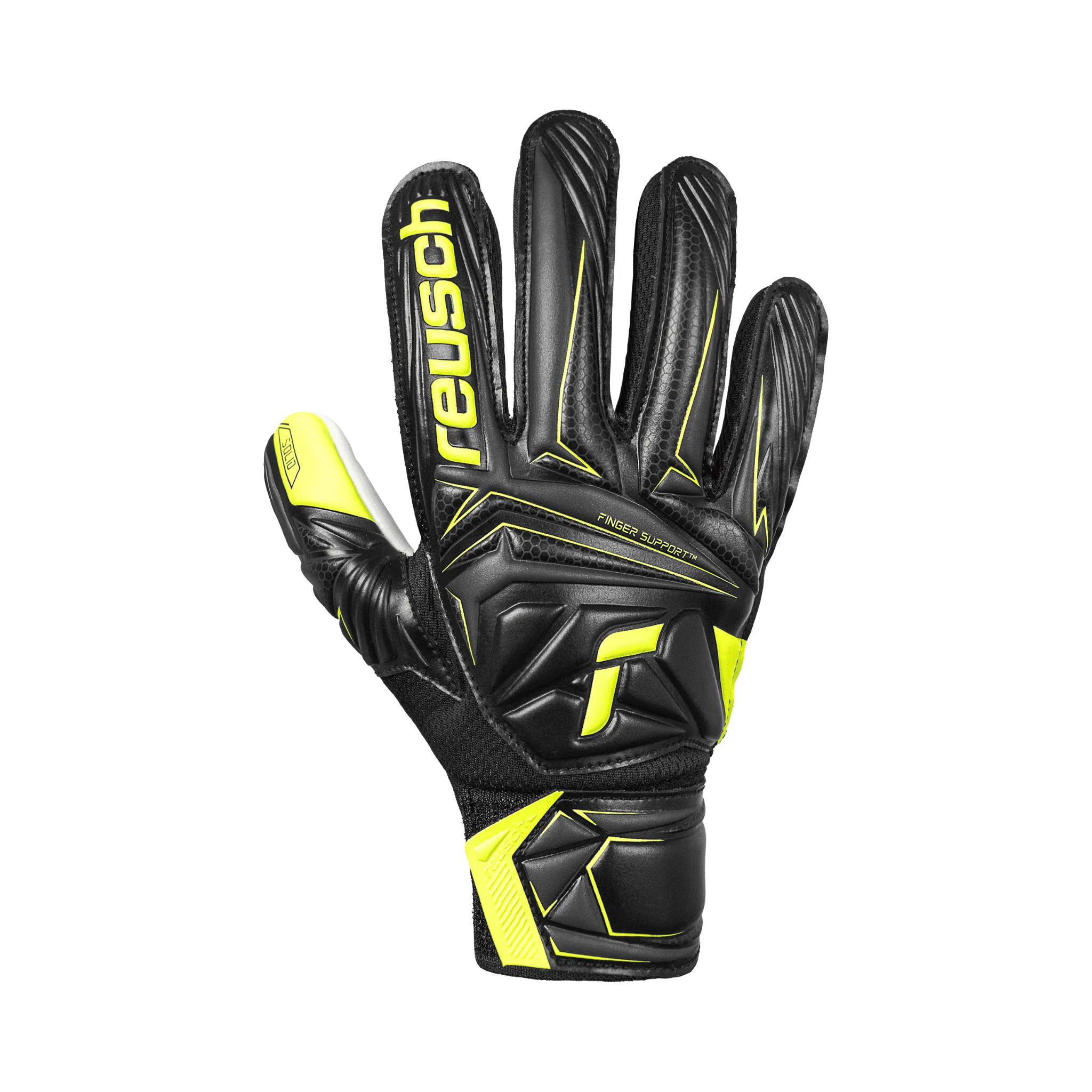 Attrakt Starter Solid Finger Support Junior Goalkeeper Gloves - Image 2