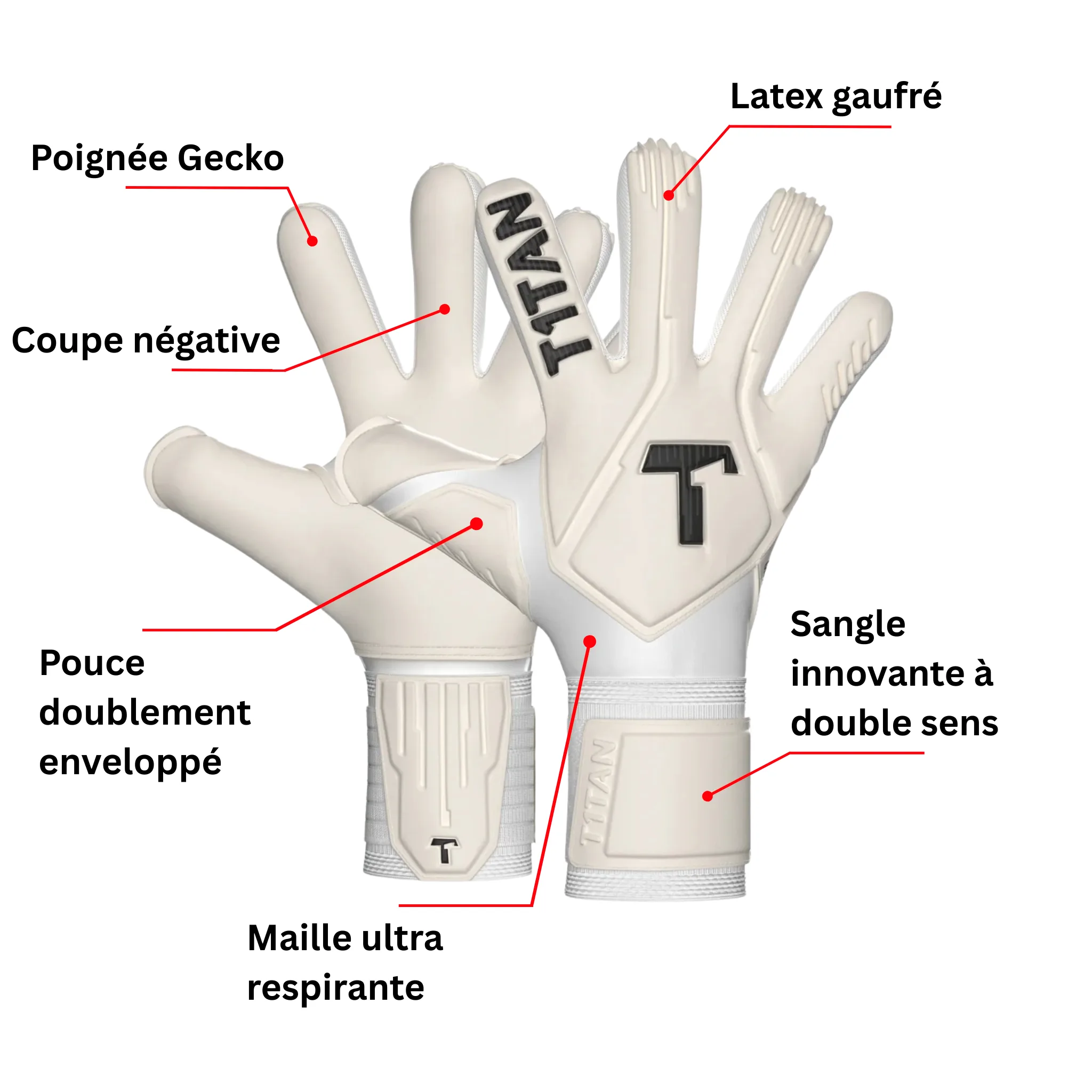 Legend 1.0 White-Out Goalkeeper Gloves - Image 3