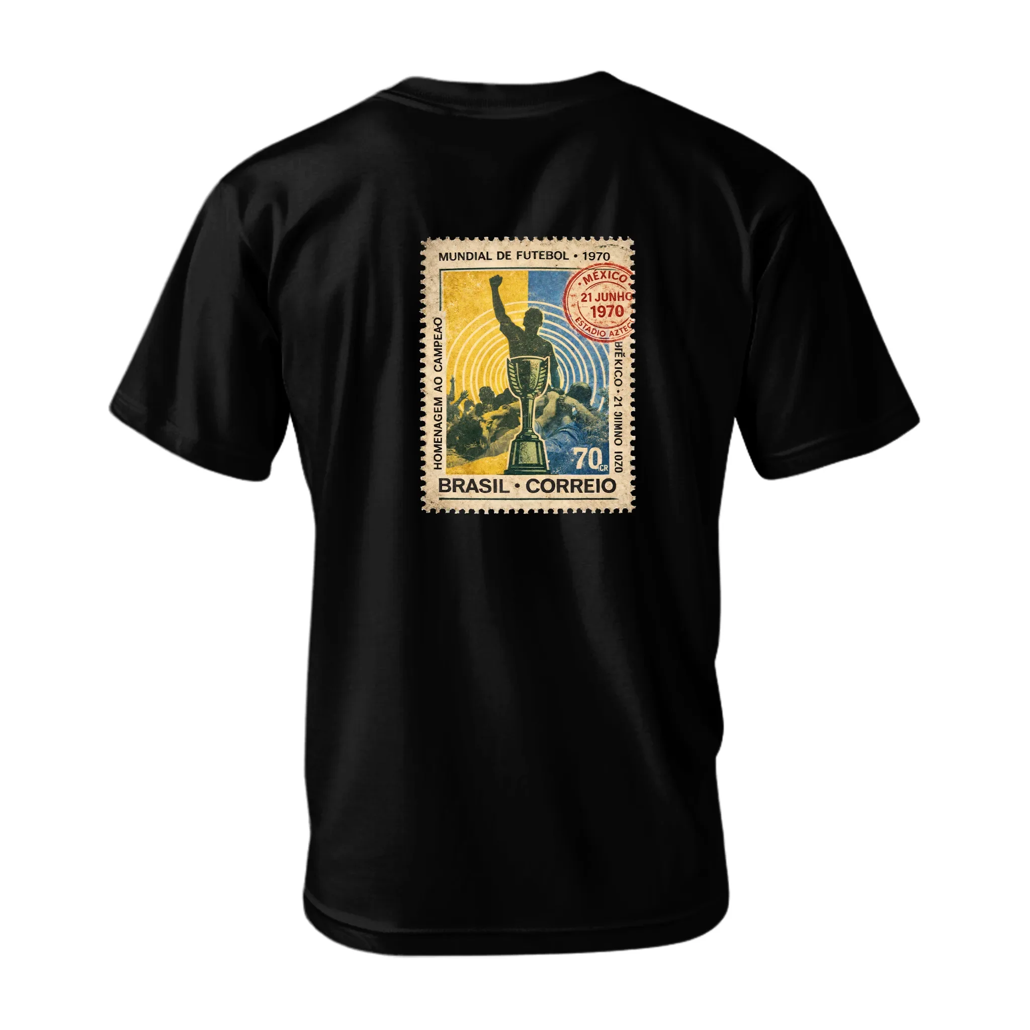 Brazil 1970 Tribute T-Shirt - Image 4